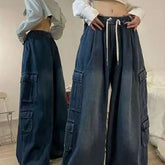 Baggy-Cargojeans mit Binderiemen